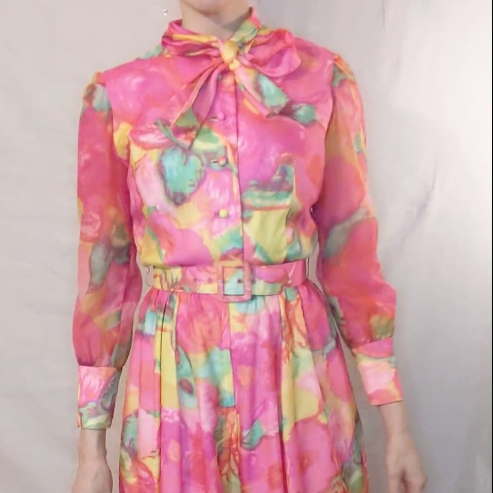 60's Neon Jumpsuit by Sandra Sage